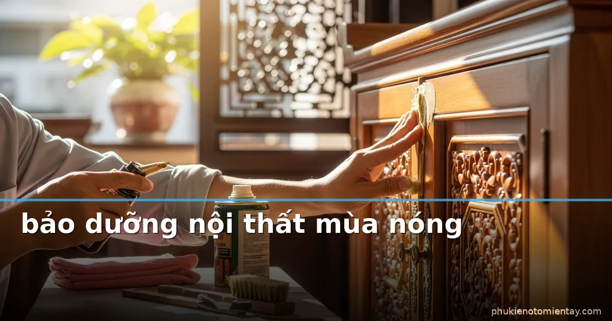 Mẹo bảo dưỡng nội thất xe trong mùa nắng nóng