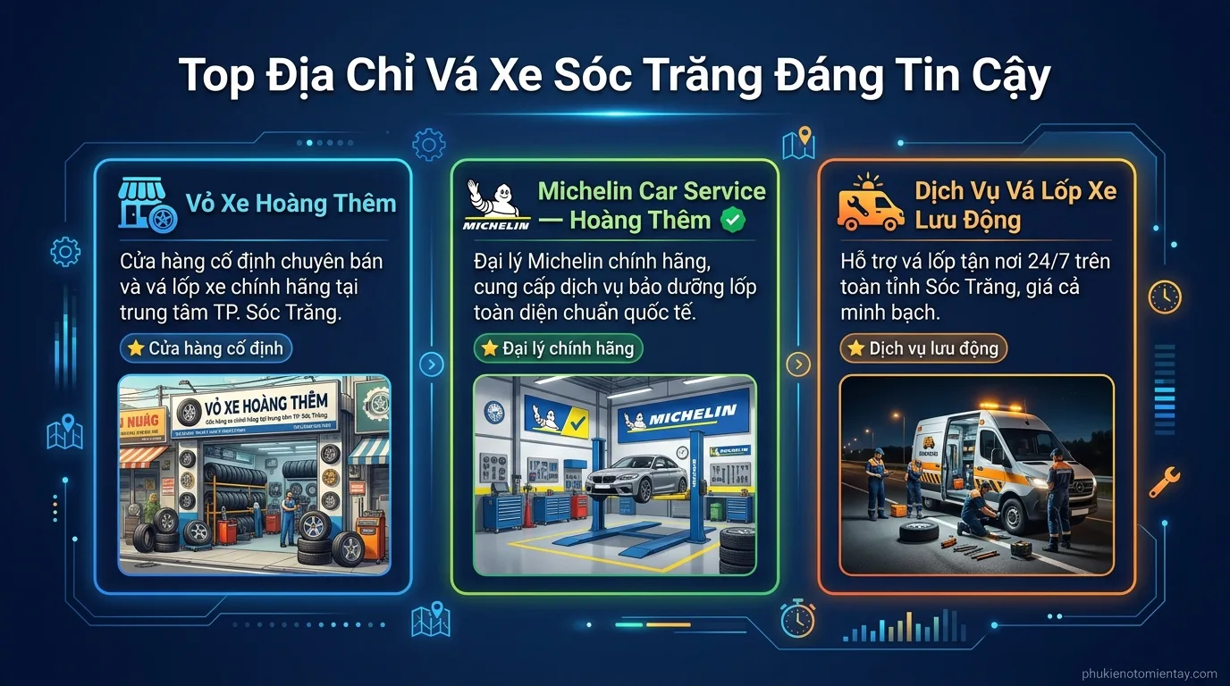 Infographic: vá xe sóc trăng