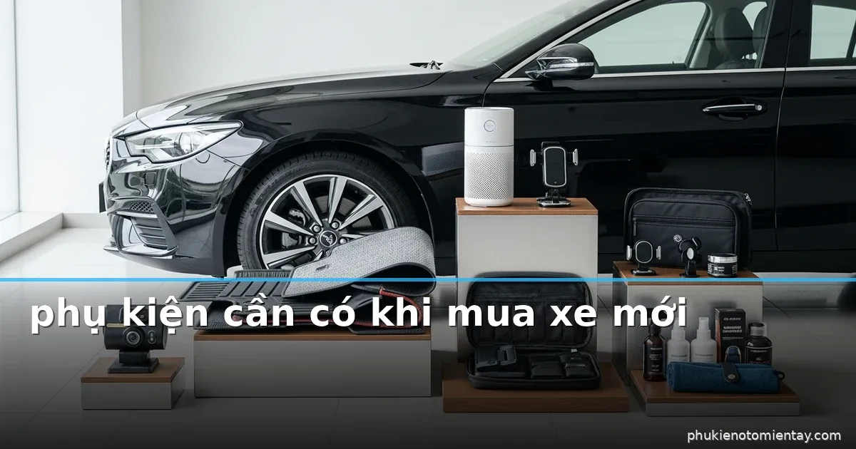 Phụ kiện cần có khi mua xe mới - ảnh AI minh họa