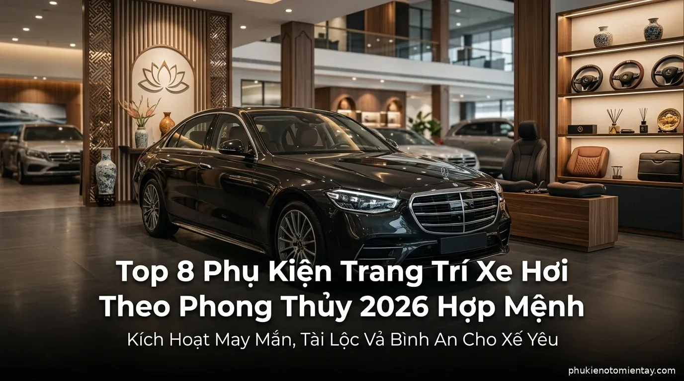 Top 8 Phụ Kiện Trang Trí Xe Hơi Theo Phong Thủy Năm 2026