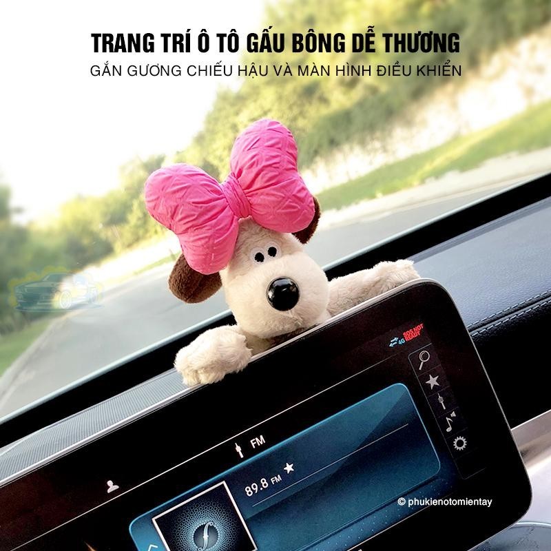 Trang Trí Ô tô Gấu Bông Hình Chú Chó Dễ Thương - Trang Trí Bàn Làm Việc, Gia Đình Nội Thất Xe Hơi 2