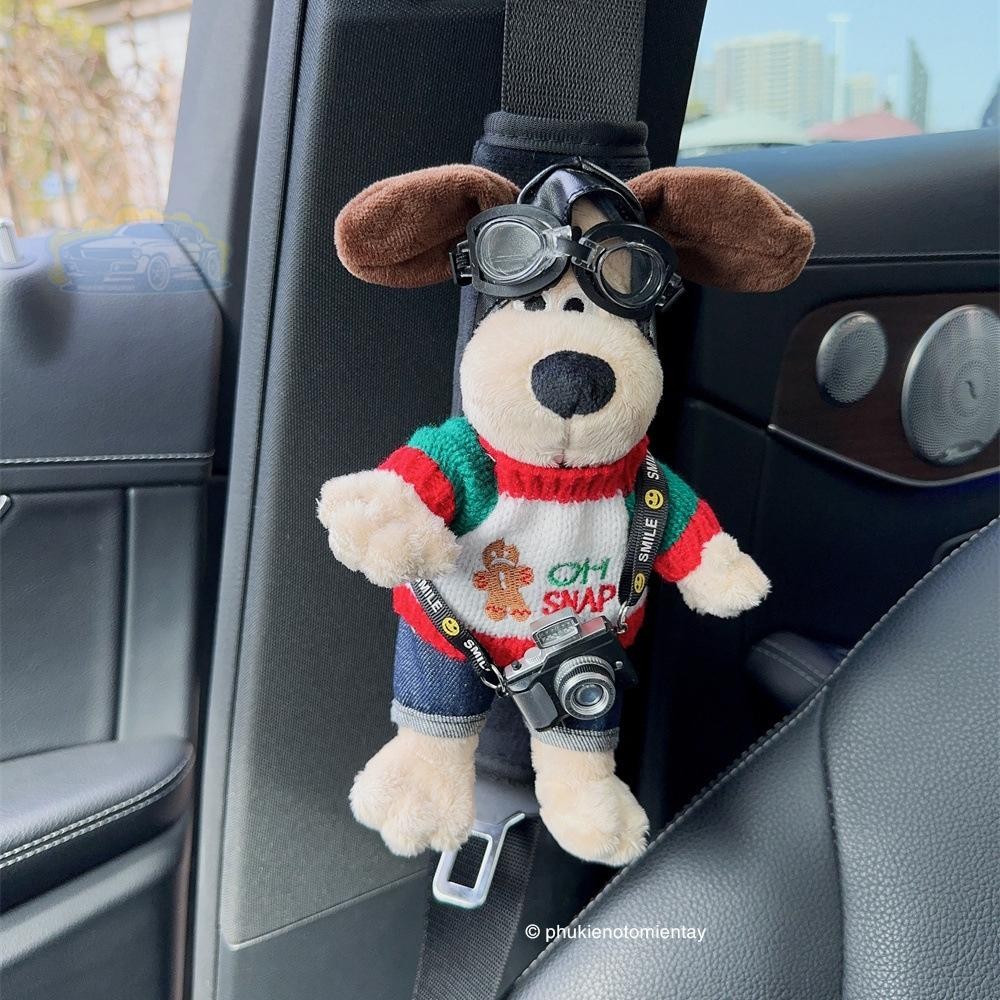 Trang Trí Ô Tô Bao Dây Đeo An Toàn Hình Gấu Bông Dễ Thương 5