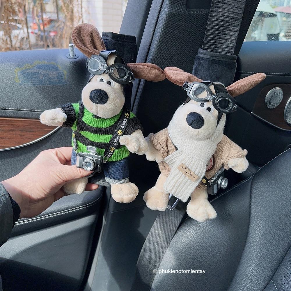 Trang Trí Ô Tô Bao Dây Đeo An Toàn Hình Gấu Bông Dễ Thương 2