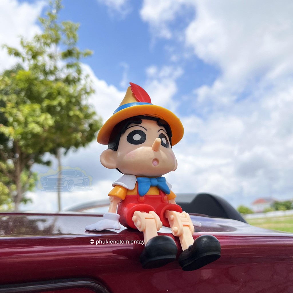 Trang Trí Ô tô Bàn Làm Việc Mô Hình Hoạt Hình Pinocchio Dễ Thương, Trang Trí Nội Thất Ô tô Decor Bàn Làm Việc 2