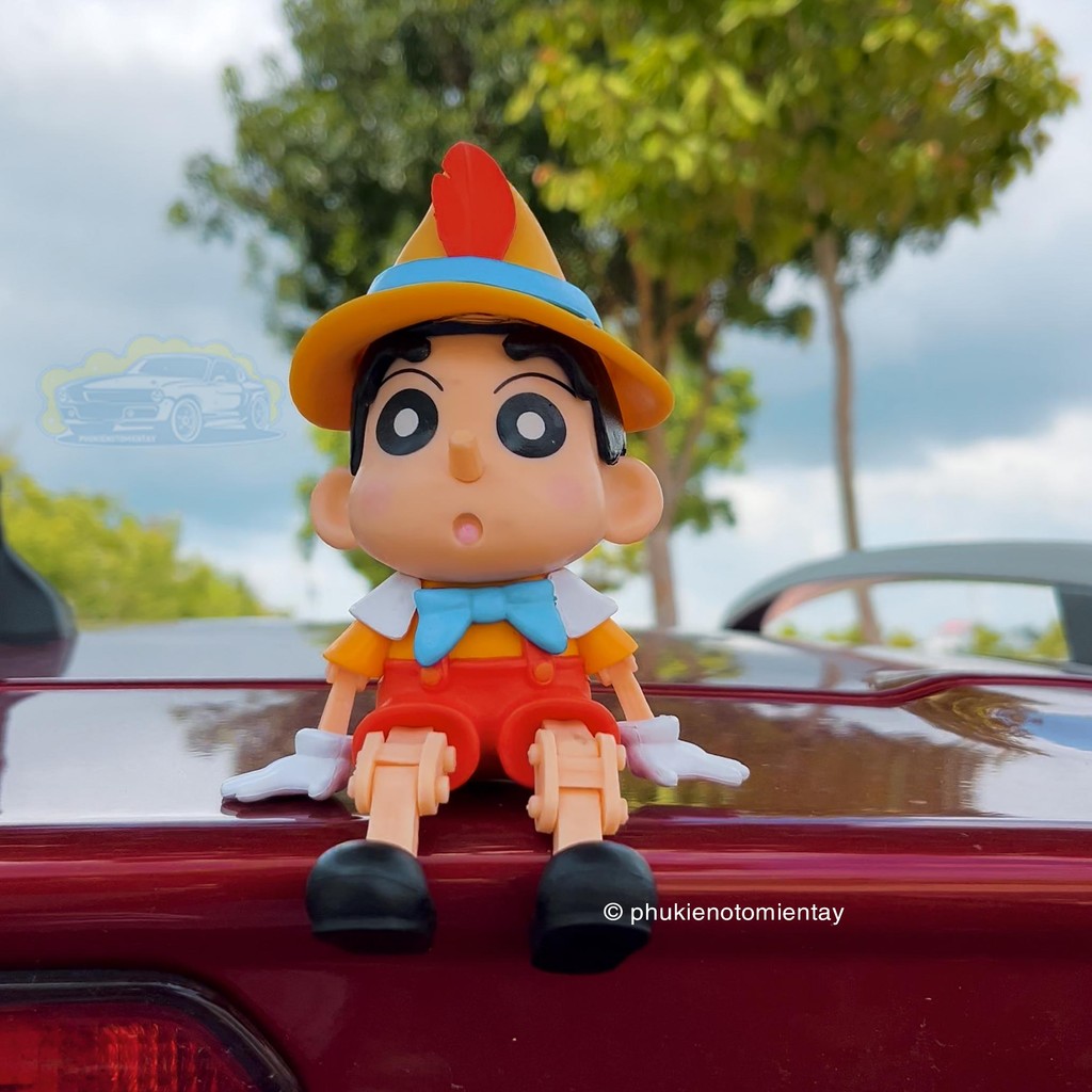 Trang Trí Ô tô Bàn Làm Việc Mô Hình Hoạt Hình Pinocchio Dễ Thương, Trang Trí Nội Thất Ô tô Decor Bàn Làm Việc 4
