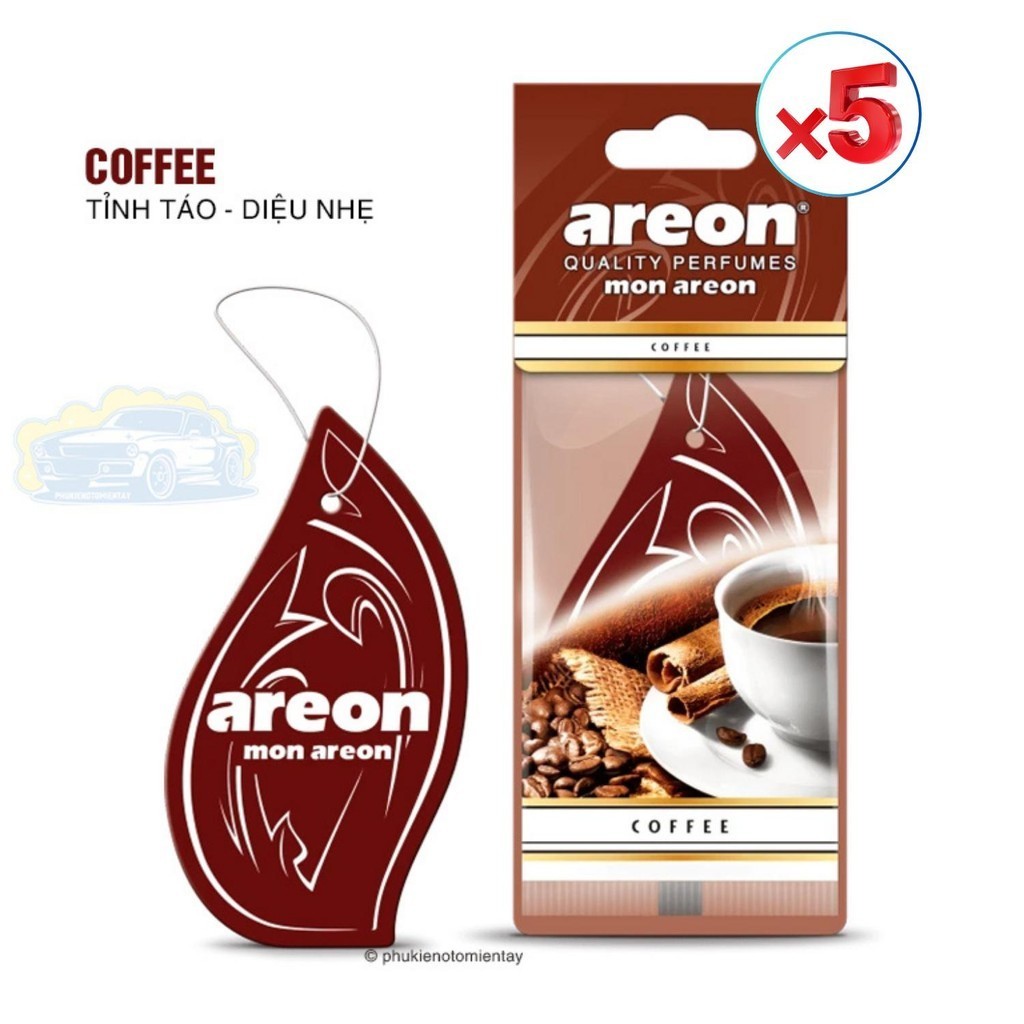 [COMBO 5 CÁI] Lá Thơm Treo Xe Ô Tô Areon Nhập Khẩu Chính Hãng Khử Mùi, Trang Trí Nội Thất Xe Hơi 2