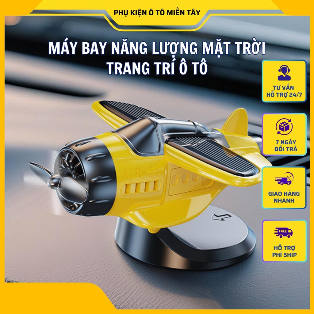MÁY BAY NĂNG LƯỢNG MẶT TRỜI TRANG TRÍ Ô TÔ, TRANG TRÍ XE MÁY XOAY CHUYỂN ĐỘNG KHI CÓ ÁNH SÁNG