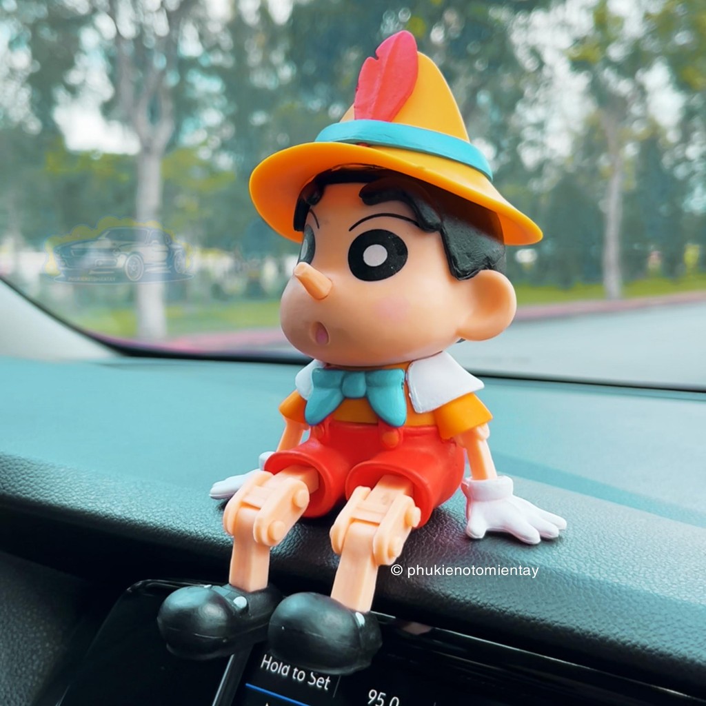 Trang Trí Ô tô Bàn Làm Việc Mô Hình Hoạt Hình Pinocchio Dễ Thương, Trang Trí Nội Thất Ô tô Decor Bàn Làm Việc 5