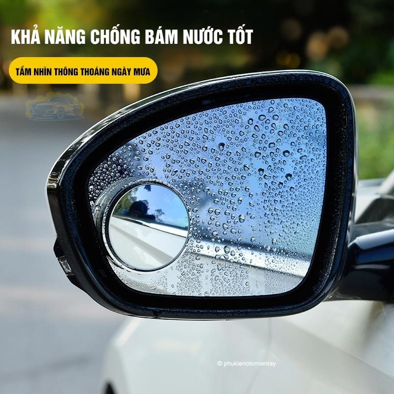 Bộ Gương Cầu Lồi Dán Gương Chiếu Hậu Mở Rộng Tầm Nhìn, Xóa Điểm Mù Xe Ô Tô 4