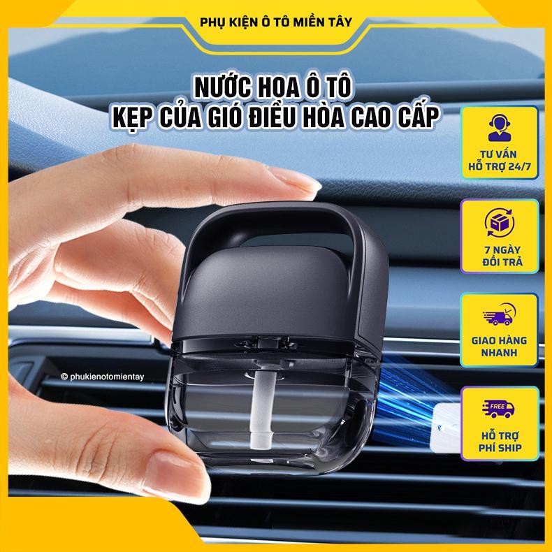 Nước Hoa Ô tô Kẹp Cửa Gió Điều Hòa Thơm Nhanh Khử Mùi Xe Nội Thất Ô tô Mẫu Mới