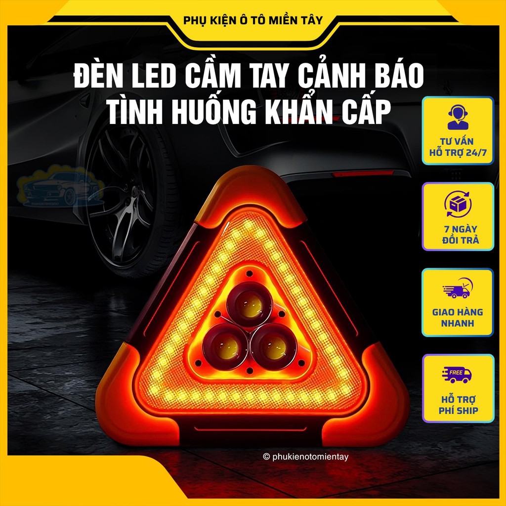 Đèn Led Cảnh Báo Sự Cố Đa Năng Dùng Trong Trường Hợp Khẩn Cấp Cho Xe Ô tô Đèn Thông Báo Cứu Hộ
