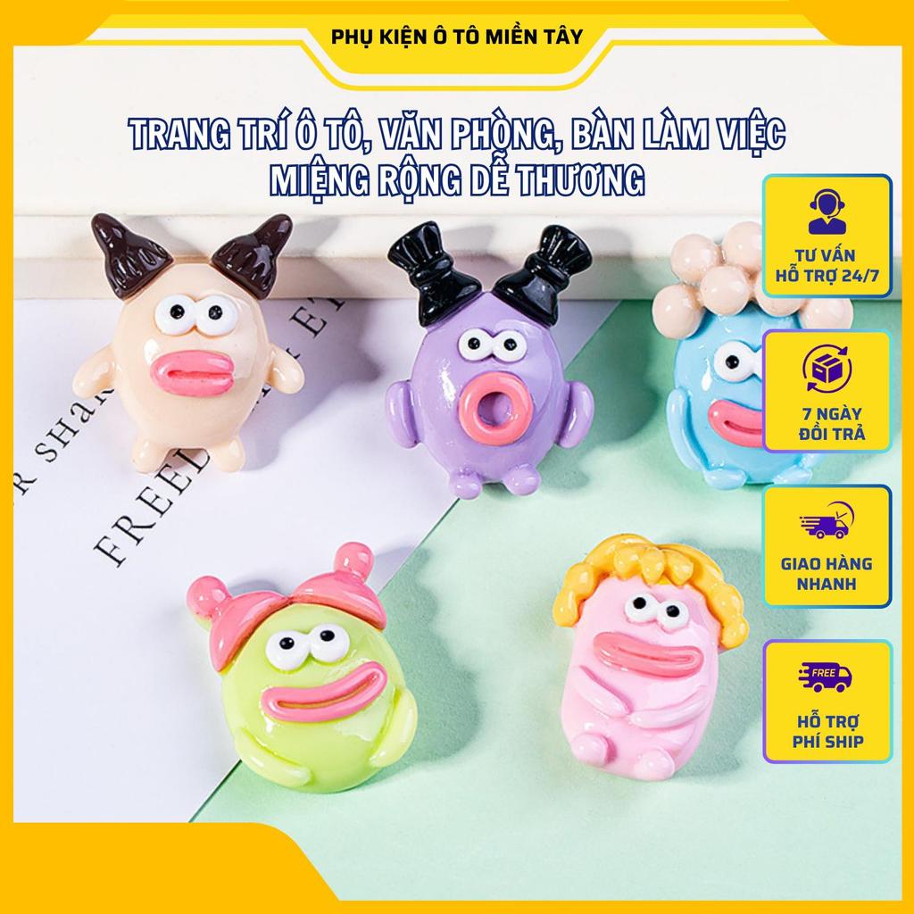 Trang Trí Ô tô Bàn Làm Việc Miệng Rộng Dễ Thương Bộ 5 Con Tăng Tính Thẩm Mỹ Cho Không Gian