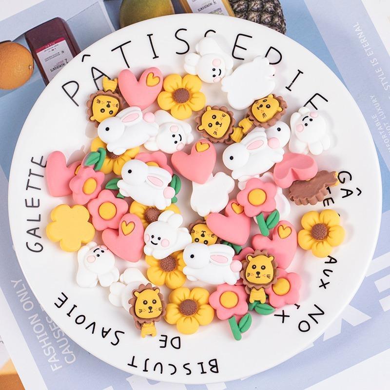 Trang Trí Ô tô Bàn Làm Việc Bông Hoa Dễ Thương Bộ 6 Con Tăng Tính Thẩm Mỹ Cho Không Gian 2