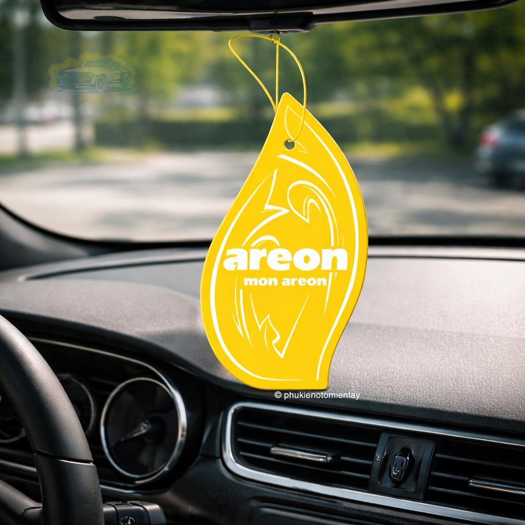Areon Combo 5 Cái Lá Thơm Treo Xe Ô Tô Hương Vanilla Choco Khử Mùi Tốt Trang Trí Nội Thất Xe Hơi Nhập Khẩu Chính Hãng 3