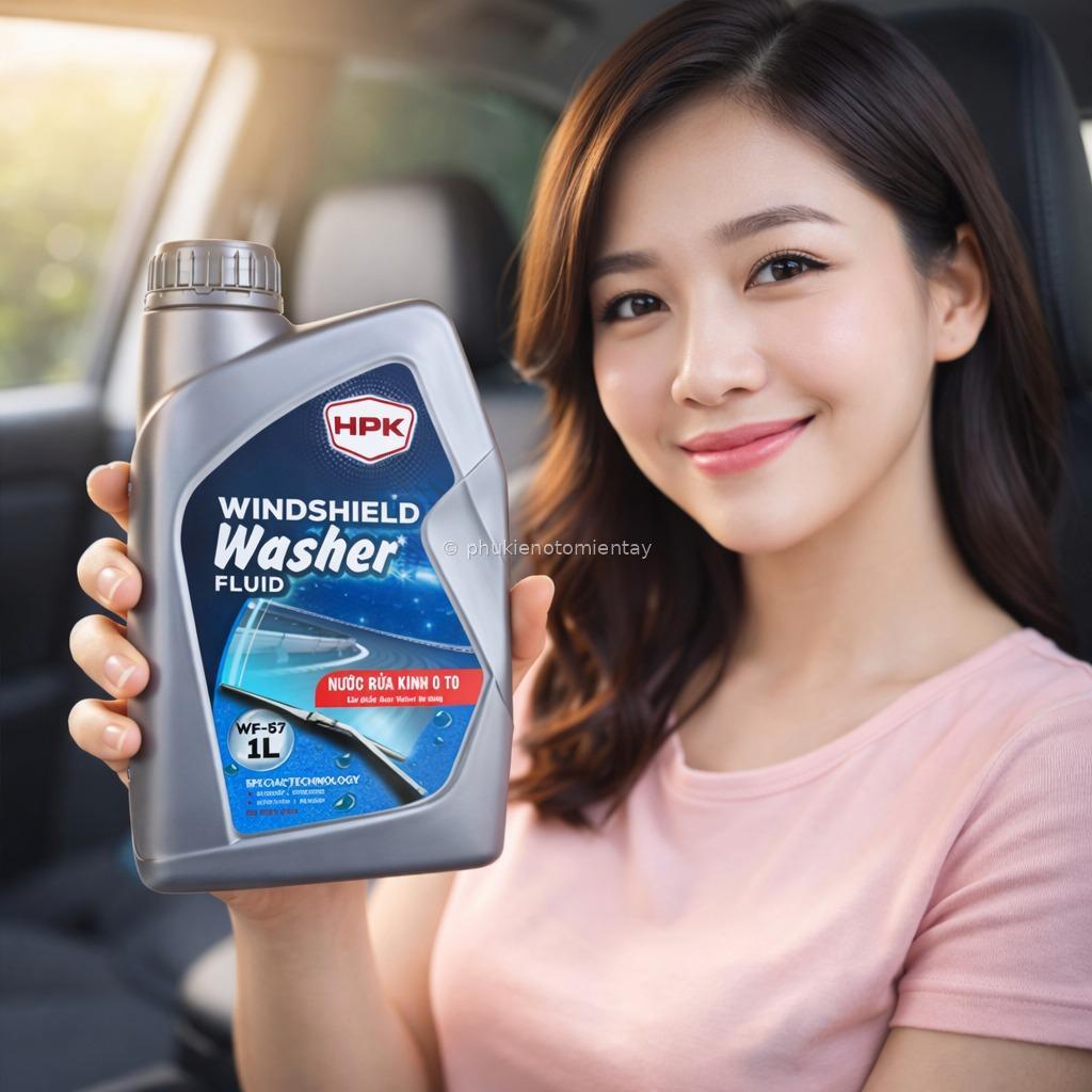Nước Rửa Kính Ô Tô HPK WF-57 1L Sạch Nhanh Không Vệt An Toàn Kính & Sơn 4