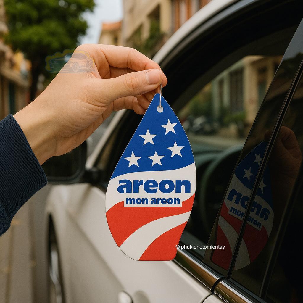Areon Combo 10 Cái Lá Thơm Treo Xe Ô Tô Hương America DreamKhử Mùi Tốt Trang Trí Nội Thất Xe Hơi Nhập Khẩu Chính Hãng 4