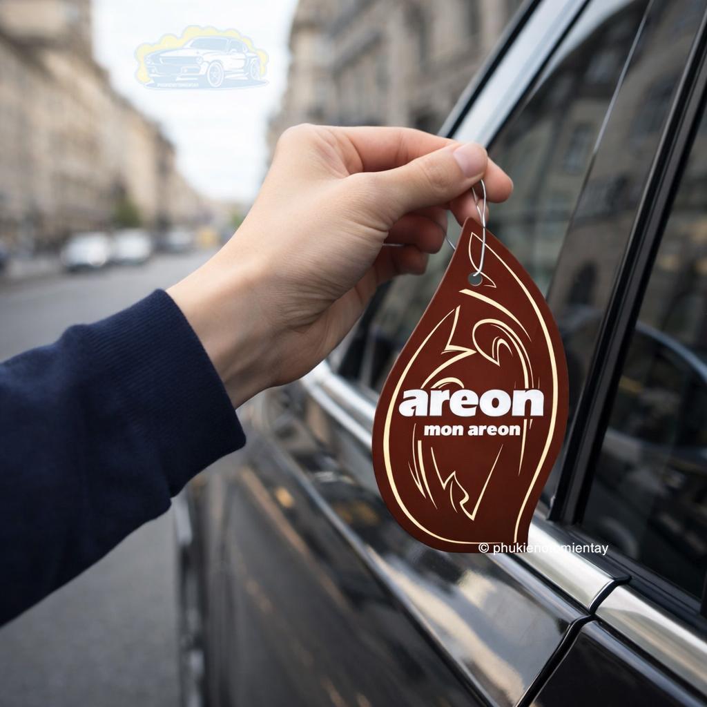 Areon Combo 5 Cái Lá Thơm Treo Xe Ô Tô Hương Cà Phê Khử Mùi Tốt Trang Trí Nội Thất Xe Hơi Nhập Khẩu Chính Hãng 3
