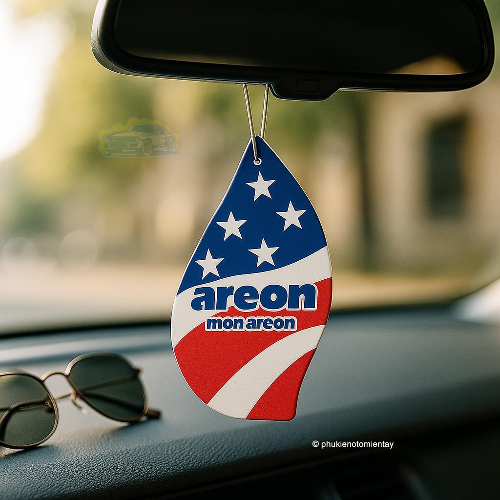 Areon Combo 10 Cái Lá Thơm Treo Xe Ô Tô Hương America DreamKhử Mùi Tốt Trang Trí Nội Thất Xe Hơi Nhập Khẩu Chính Hãng 3