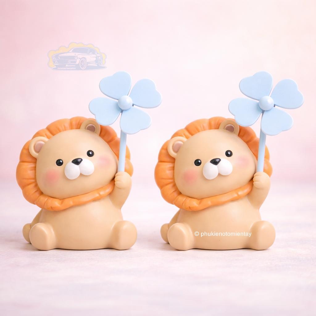 Combo 2 Sư Tử Chong Chóng Gắn Xe Máy Đồ Chơi Trang Trí Bàn Làm Việc Văn Phòng Siêu Dễ Thương Chất Liệu Nhựa Cao Cấp 2