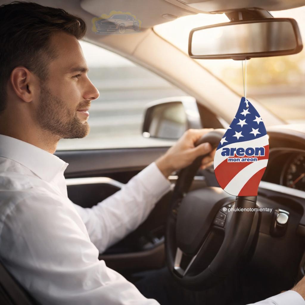 Areon Combo 5 Cái Lá Thơm Treo Xe Ô Tô Hương  American Dream Khử Mùi Tốt Trang Trí Nội Thất Xe Hơi Nhập Khẩu Chính Hãng 2