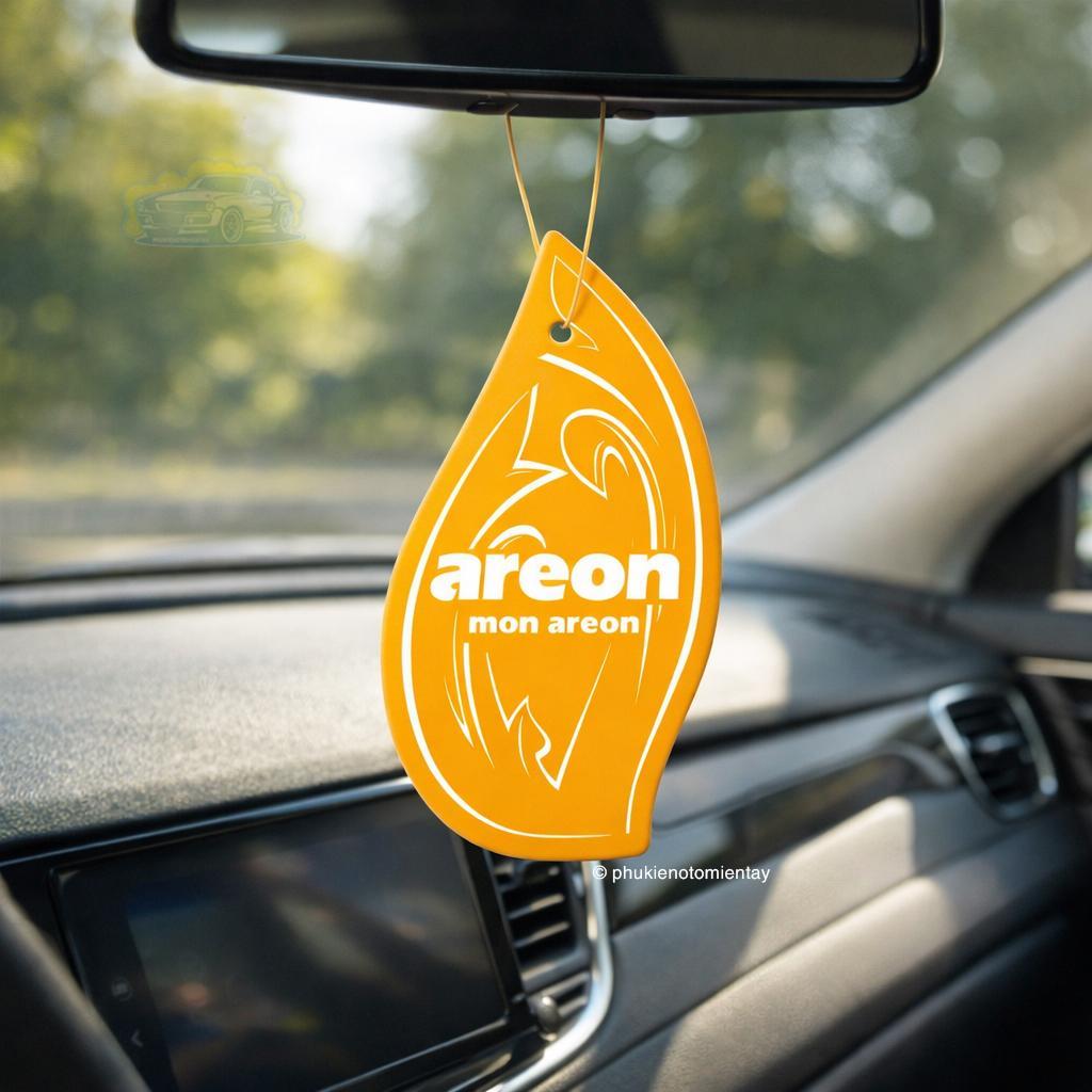 Areon Combo 10 Cái Lá Thơm Treo Xe Ô Tô Hương Dưa Lưới Khử Mùi Tốt Trang Trí Nội Thất Xe Hơi Nhập Khẩu Chính Hãng 3