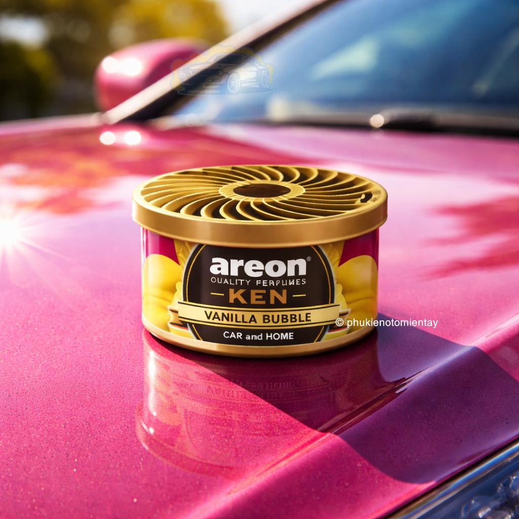 Combo 2 Sáp Thơm Areon Hương Vanilla Kẹo Gum Tự Nhiên Khử Mùi Xe Hơi Nhập Khẩu Chính Hãng 3