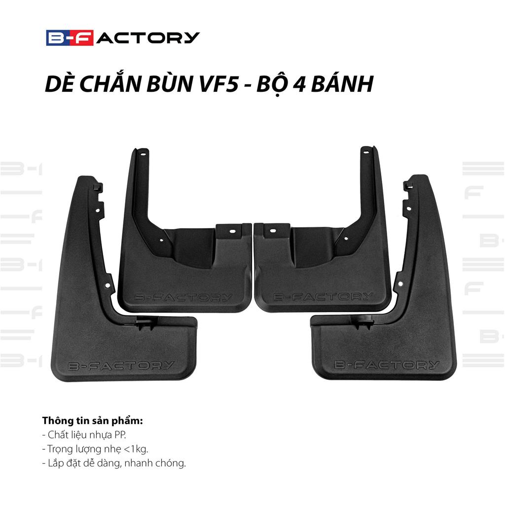 B-FACTORY Chắn Bùn VF5 Dè Chắn Bùn Xe VinFast VF5 Chính Hãng Loại Dày Tự Lắp Trước Sau Chất Liệu Nhựa PP Cao Cấp 2
