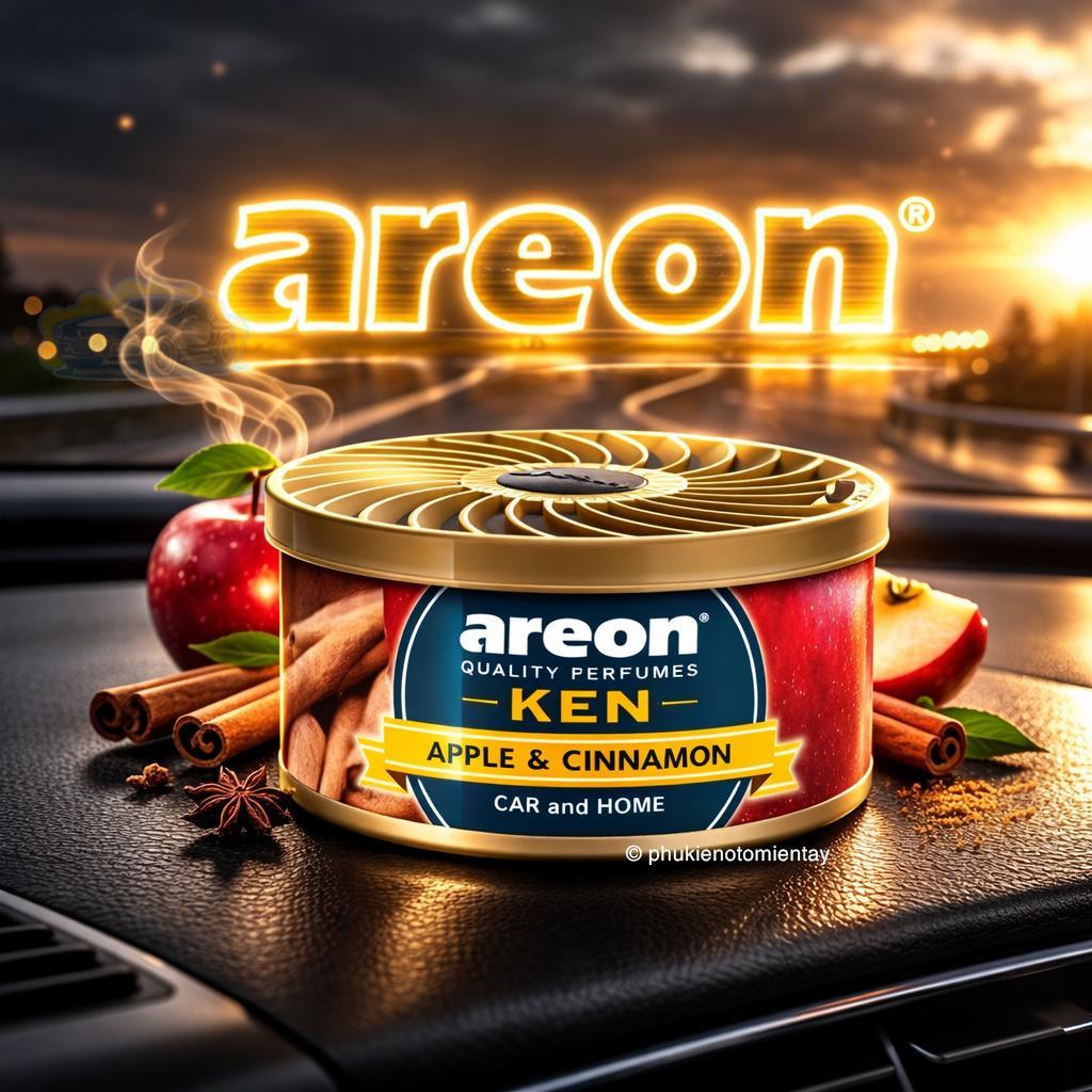 Combo 2 Sáp Thơm Areon Hương Táo Quế Tự Nhiên Khử Mùi Xe Hơi Nhập Khẩu Chính Hãng 2