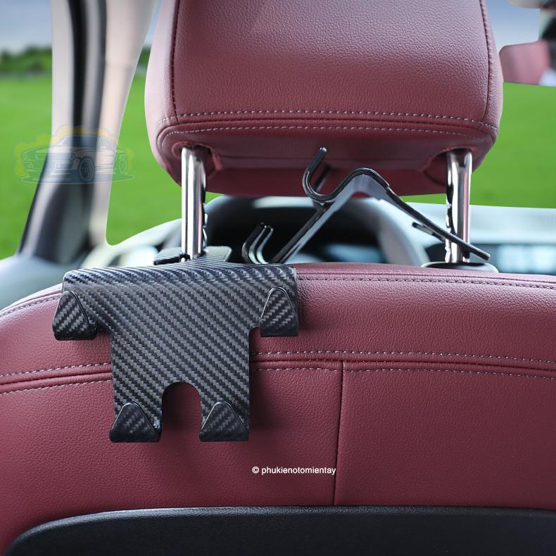 Combo 2 Móc Treo Đồ Sau Ghế Ô Tô Xe Hơi & Giá Đỡ Điện Thoại Di Động Đa Năng Tiện Ích Tối Ưu Không Gian Tiện Lợi 3