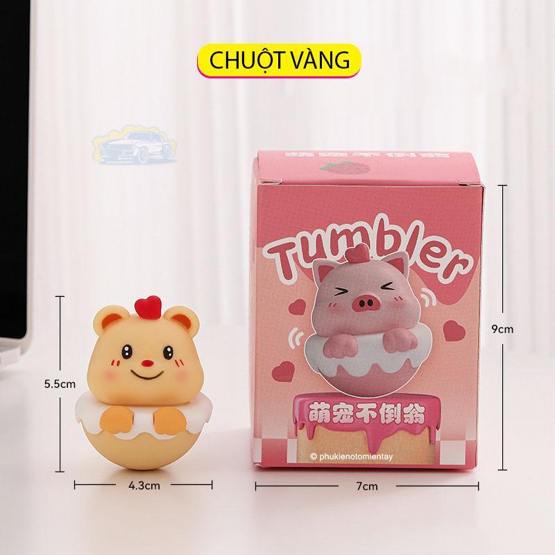 Trang Trí Bàn Làm Việc Hoạt Hình Con Lật Đật Dễ Thương Chuyển Động 5