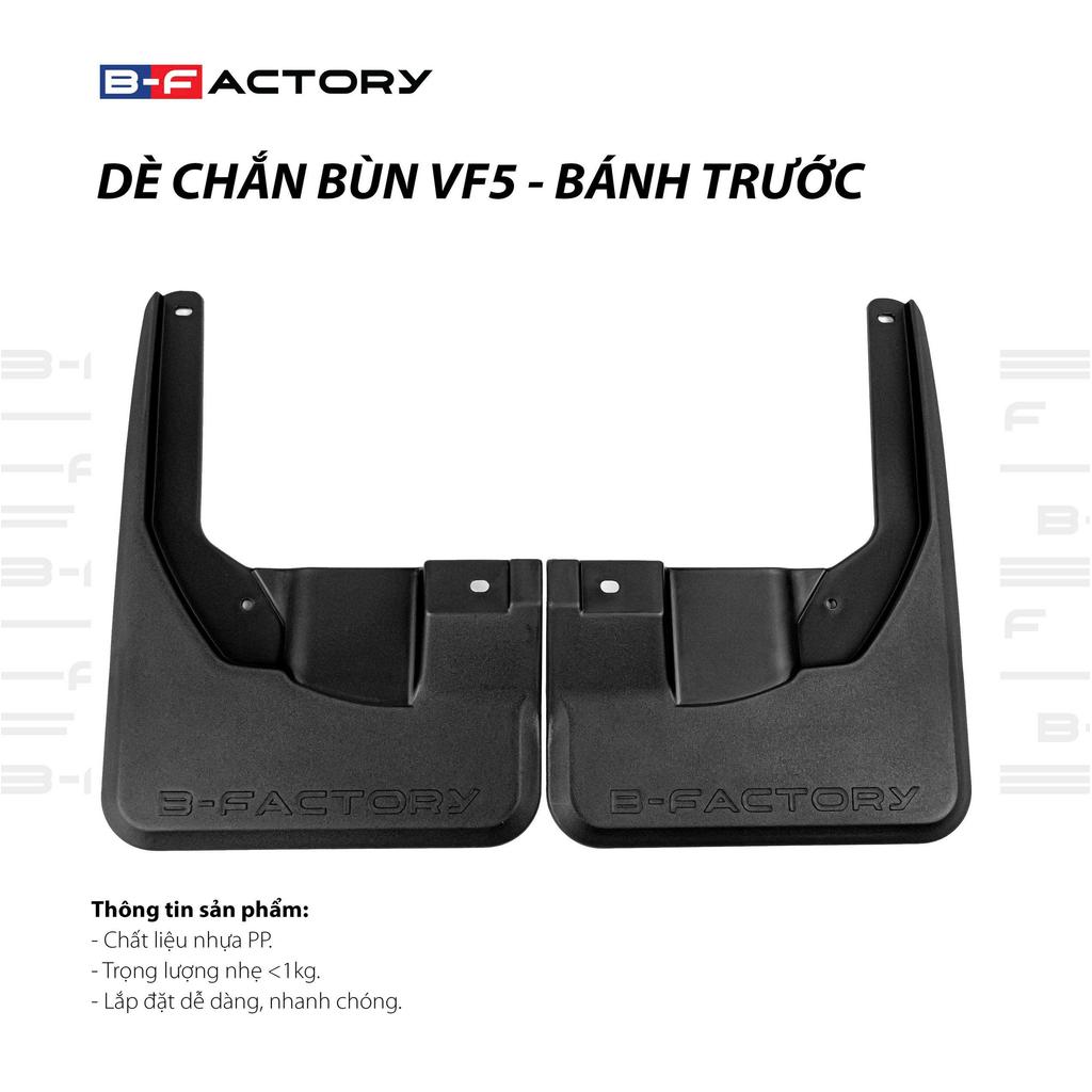 B-FACTORY Chắn Bùn VF5 Dè Chắn Bùn Xe VinFast VF5 Chính Hãng Loại Dày Tự Lắp Trước Sau Chất Liệu Nhựa PP Cao Cấp 4