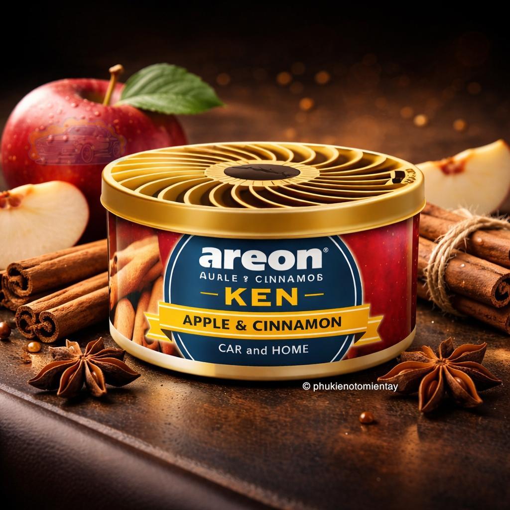 Combo 3 Sáp Thơm Areon Hương Táo Quế Tự Nhiên Khử Mùi Xe Hơi Nhập Khẩu Chính Hãng 3