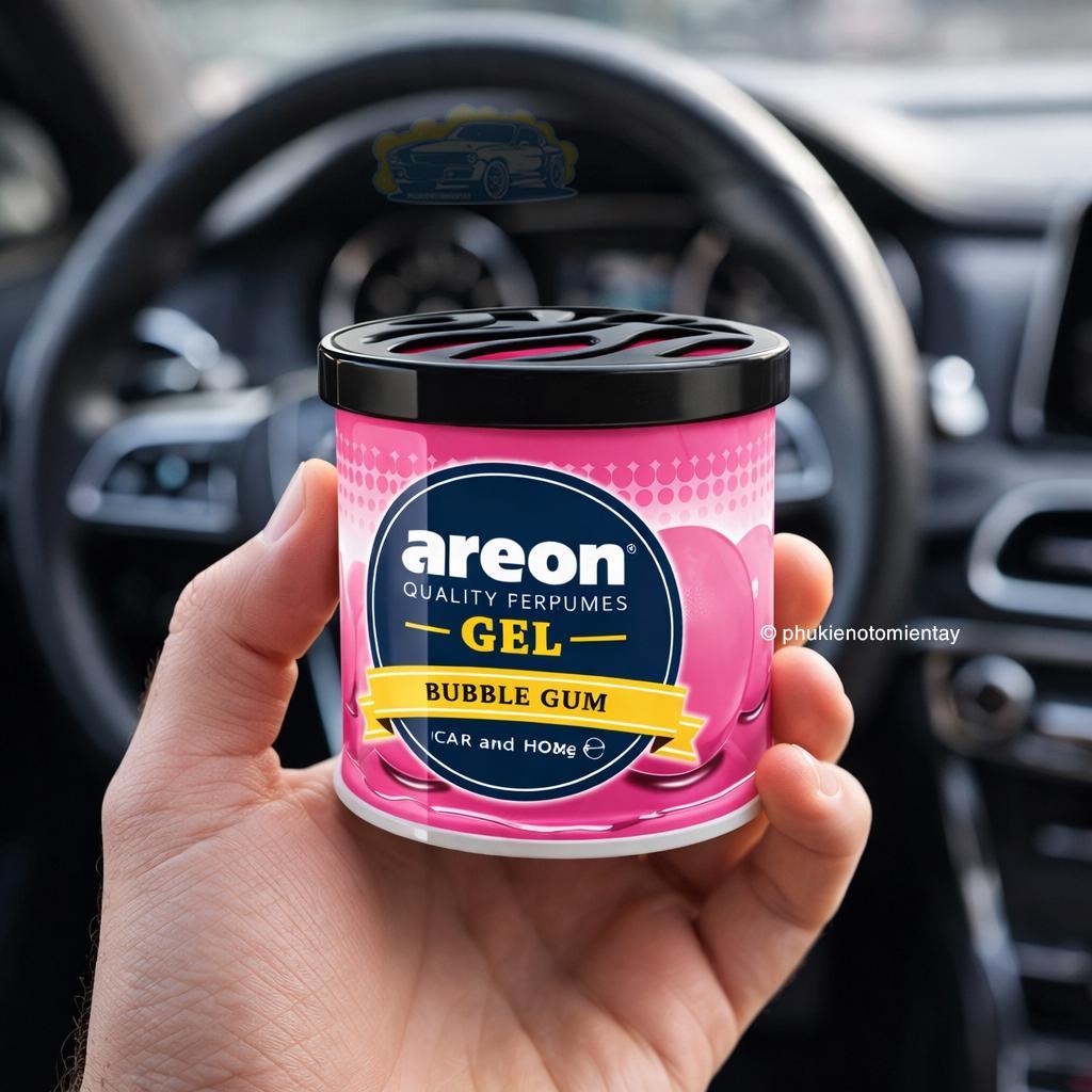 Combo 3 Sáp Thơm Areon GEL Hương Kẹo Gum Tự Nhiên Khử Mùi Xe Hơi Nhập Khẩu Chính Hãng 4