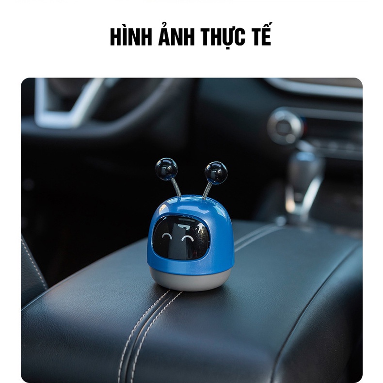 Sáp thơm ô tô, trang trí táp lô, khử mùi ô tô, hương thơm xe hơi, mô hình robot chuyển động dễ thương 3