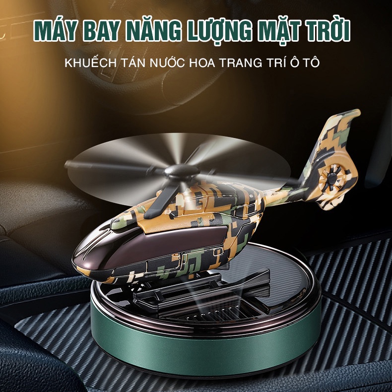 Nước Hoa Ô Tô Năng Lượng Mặt Trời Mô Hình Máy Bay Trực Thăng, Khuếch Tán Hương Thơm, Khử Mùi Ô Tô 2