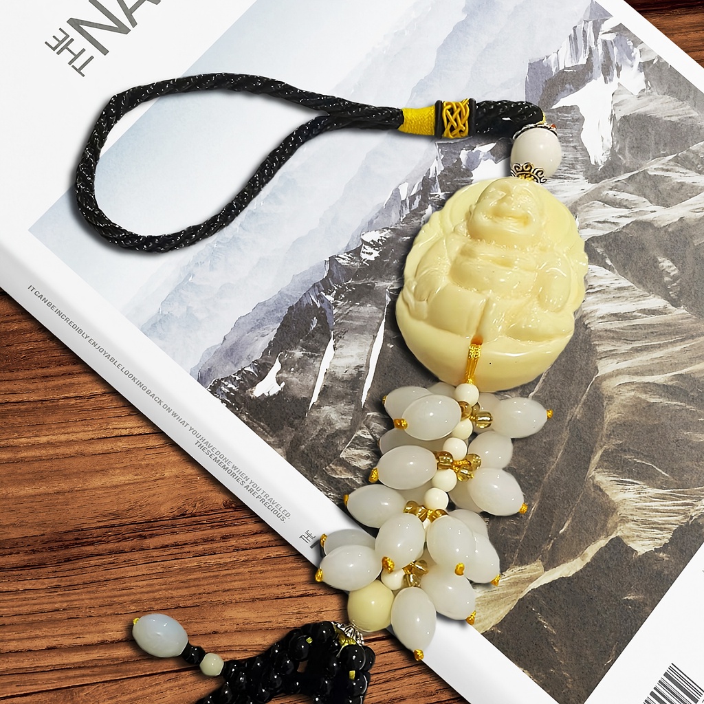 Dây Treo Móc Khóa Trang Trí Xe Ô Tô Mang Lại Bình An May Mắn Hình Phật, Liên Hoa, Hồ Lô... 2