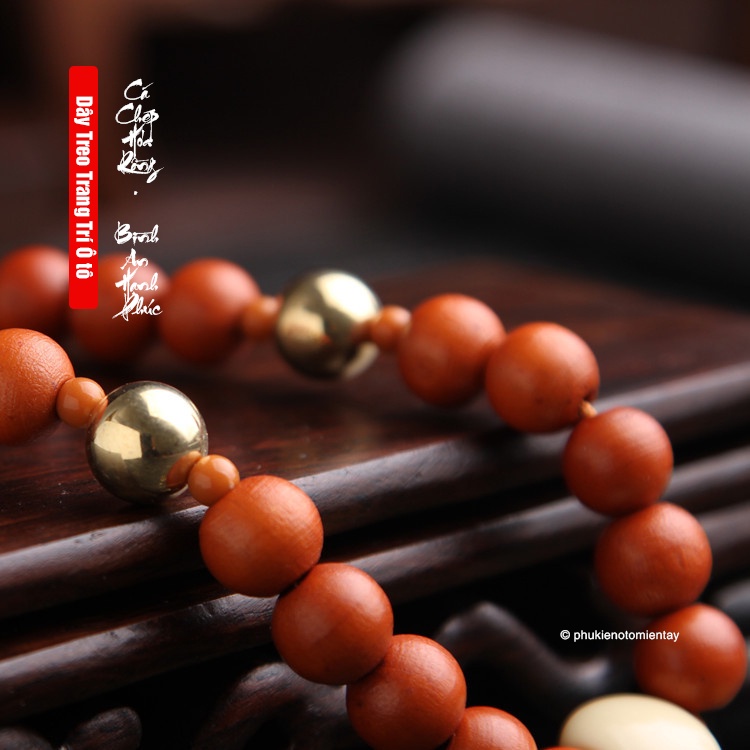 Dây Treo Trang Trí Ô tô Mặt Dây Chuyền Gỗ, Hình Rồng Tinh Xảo, Khánh Treo Xe Hơi Ô tô Phong Thủy 4