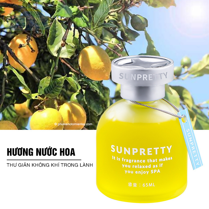 Nước Hoa Ô tô Nhập Khẩu, Nhiều Màu Sắc Trăng Trí Ô tô, Khử Mùi, Khuếch Tan Hương Thơm 65ml 4