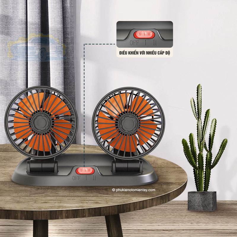 Quạt Ô tô Đa Năng Kèm Bảng Số Điện Thoại, Tạo Gió Tự Nhiên, Làm Mát Ô tô, Dùng Cho Nhiều Loại Xe 4