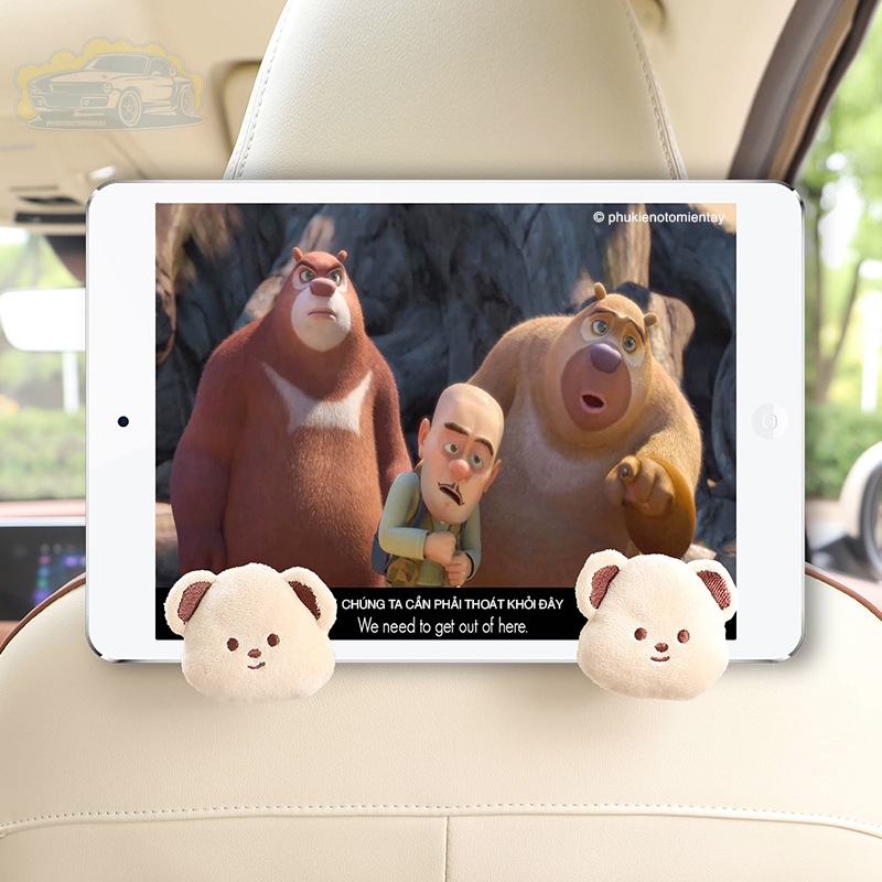 Móc Treo Đồ Trên Ô Tô, Xe Hơi Hoạt Hình Gấu Bông Dễ Thương 4
