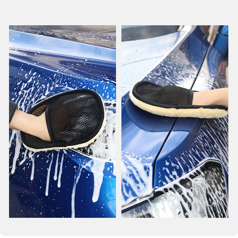 Khăn Lau Ô Tô  Bao Tay Đa Năng Bằng Nhung, Mềm Mịn Thấm Hút Tốt 4