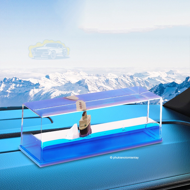 Mô Hình Con Tàu Chuyển Động Trang Trí Ô tô Xe Hơi 2