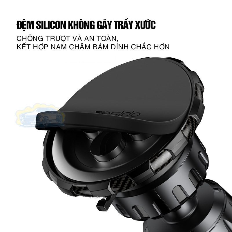 Giá Đỡ Điện Thoại Trên Ô tô Sử Dụng Nam Châm, Xoay 360 Nhiều Góc Độ, Nhỏ Gọn, Dễ Sử Dụng YESIDO 5