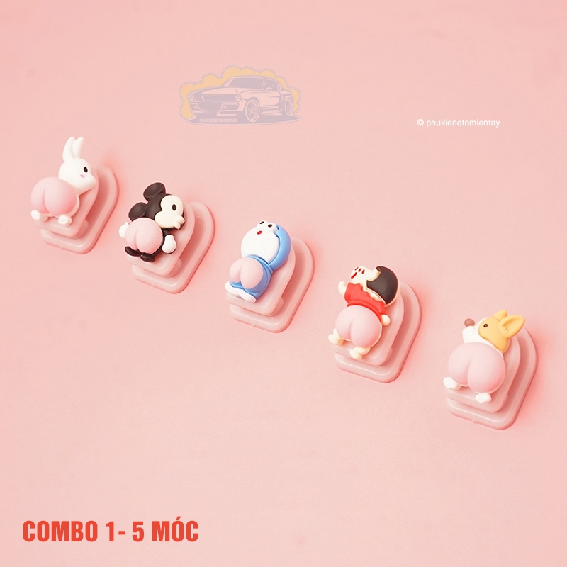 Móc Treo Đồ Mini Trên Xe Ô tô, Tủ Lạnh, Bàn Làm Việc Hoạt Hình Dễ Thương 5