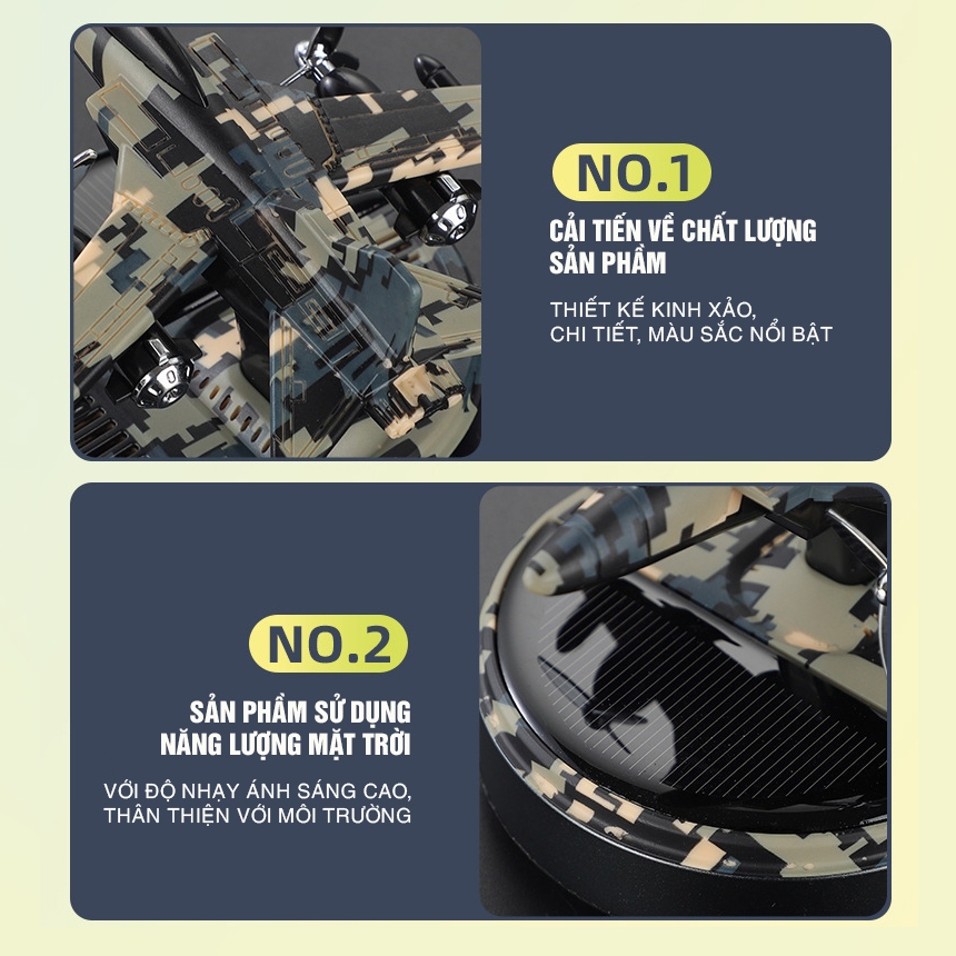 Nước Hoa Ô Tô Năng Lượng Mặt Trời Mô Hình Máy Bay Chiến Đấu, Khuếch Tán Hương Thơm, Trang Trí Ô tô 4