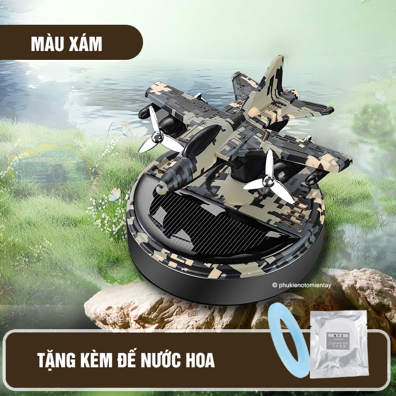 Nước Hoa Ô Tô Năng Lượng Mặt Trời Mô Hình Máy Bay Chiến Đấu, Khuếch Tán Hương Thơm, Trang Trí Ô tô 5