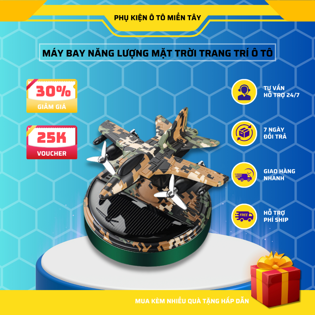 Nước Hoa Ô Tô Năng Lượng Mặt Trời Mô Hình Máy Bay Chiến Đấu, Khuếch Tán Hương Thơm, Trang Trí Ô tô