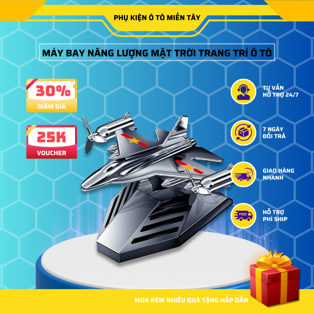 Nước Hoa Ô Tô Năng Lượng Mặt Trời Mô Hình Máy Bay Chiến Đấu, Khuếch Tán Hương Thơm, Khử Mùi Ô Tô