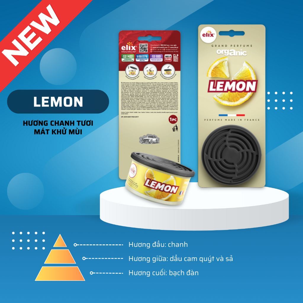Sáp Thơm Ô Tô ELIX ORGANIC - Khử Mùi Xe Hơi Cao Cấp Nhập Khẩu Ba Lan 4