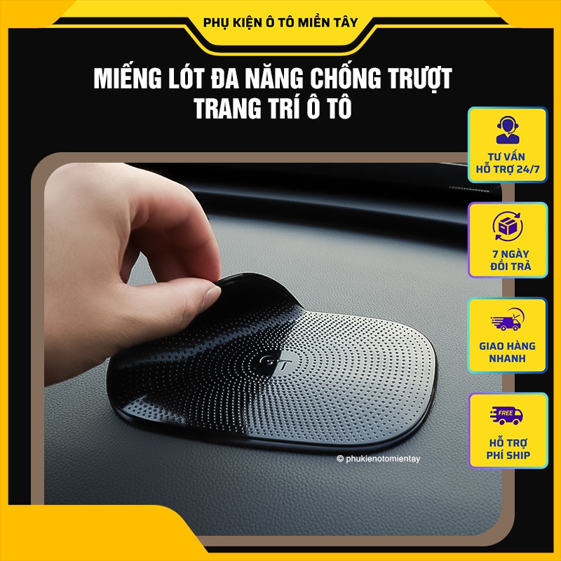 Miếng lót đa năng chống trượt, chịu nhiệt, trang trí táp lô, phù hợp với nhiều loại phụ kiện ô tô, trang trí xe hơi